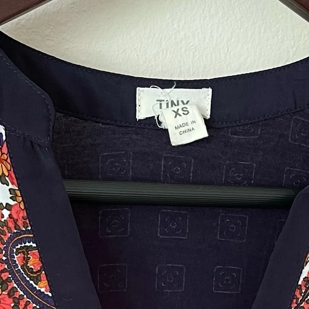 Anthropologie Tiny Paisley Persian Pear Top - Picture 3 of 3